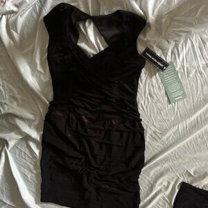 NEW size 6 womens formal party six black casual dress six lbd
